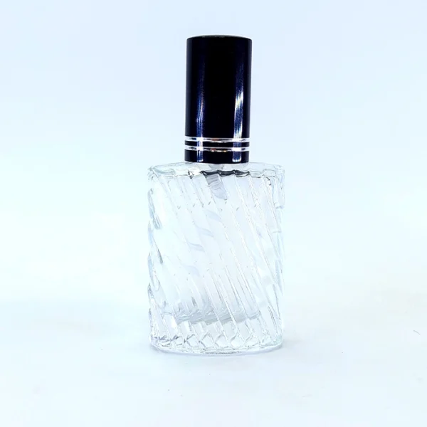 شیشه عطر کتابی شیار دار شفاف 10 میل 12 عددی