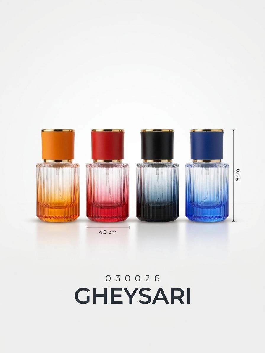 شیشه کلویی 30 میل 12 عددی 2 شیشه عطر کلویی رنگی 30 میل - عطر قیصری