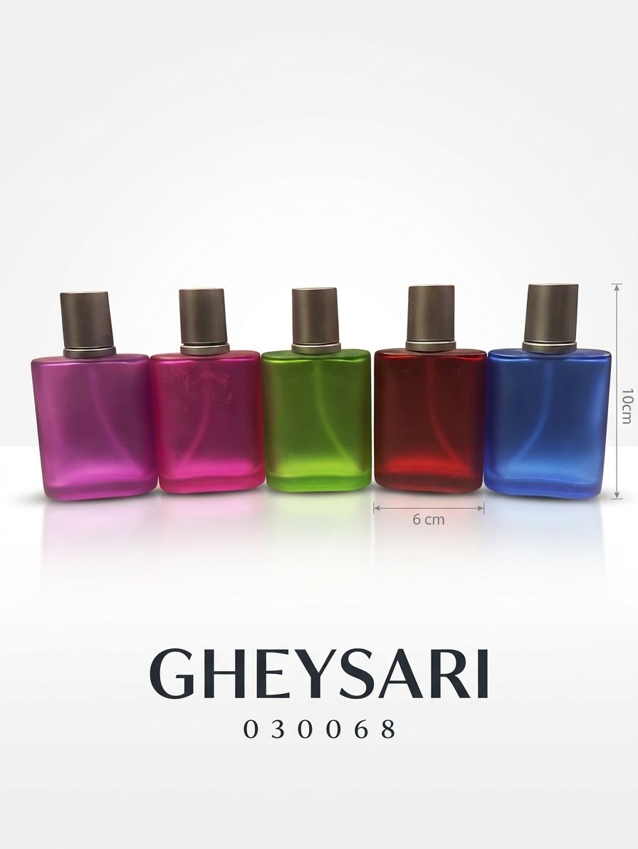 شیشه جیو مات رنگی 30 میل 12 عددی 1 شیشه عطر جیو مات رنگی - عطر قیصری