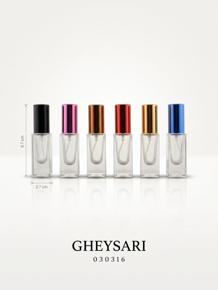 شیشه طرح لگو 6 میل درب فلز 12 عددی 1 شیشه عطر طرح لگو 6 میل - عطر قیصری