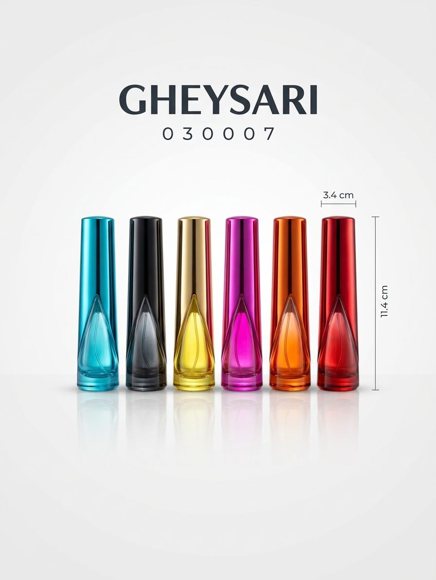 شیشه ماتیکی 12 میل 12 عددی 1 شیشه عطر مارلی رنگی 30 میل - عطر قیصری