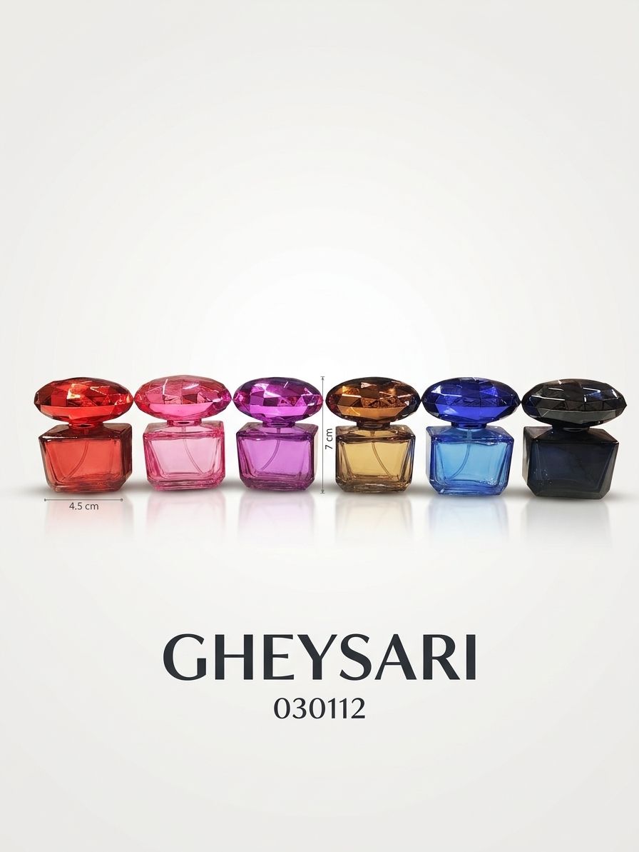 خرید و قیمت شیشه عطر عمده و تک ورساچه کریستال 30 میل 12 عددی 1 شیشه عطر و ساوه کریستال 30 میل - عطر قیصری