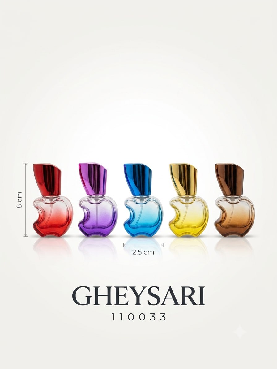 شیشه عطر (پیچی) اپل رنگی درب یووی 10 میل 1 شیشه عطر (پیچی) اپل رنگی درب یووی 10 میل