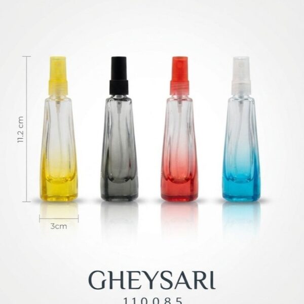 شیشه عطر (پیچی) ژکسافت درب پلاستیکی رنگی ۱۵ میل