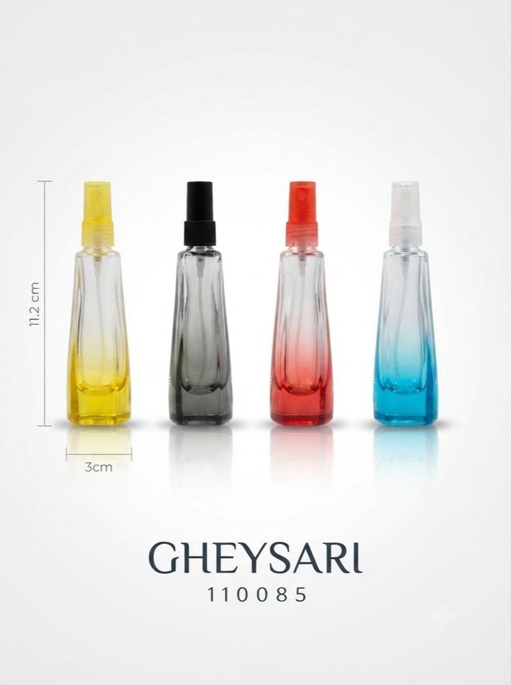شیشه عطر (پیچی) ژکسافت درب پلاستیکی رنگی ۱۵ میل
