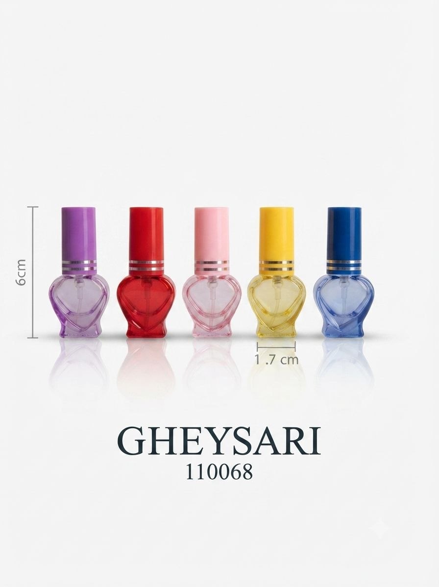 شیشه عطر قلبی 5 میل 1 شیشه عطر قلبی 5 میل