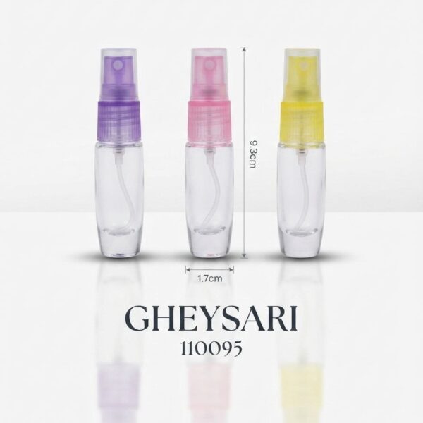 شیشه عطر خمره ای درب پلاستیکی 12 میل