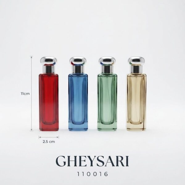 شیشه عطر شیاردار رنگی ۳۰ میل
